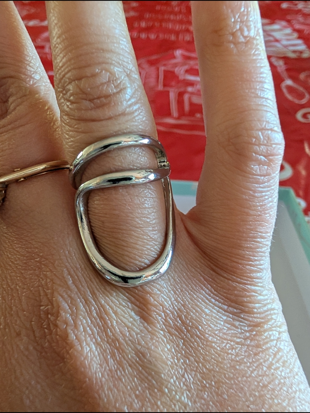 Minimalist Open Oval Statement Ring - Women's Jewelry